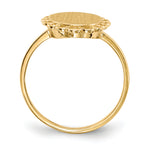 14K 8.5x9.0mm Open Back Signet Ring view