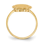 14K 9.0x12.0mm Open Back Signet Ring view