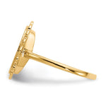 14K 9.0x12.0mm Open Back Signet Ring view