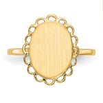 14K 9.0x12.0mm Open Back Signet Ring view