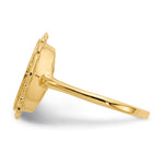14K 9.0x11.5mm Open Back Signet Ring view