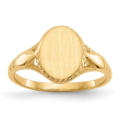 14K gold signet ring