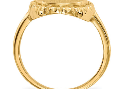 14k 11.0x12. Open Back Signet Ring (Style RS198)