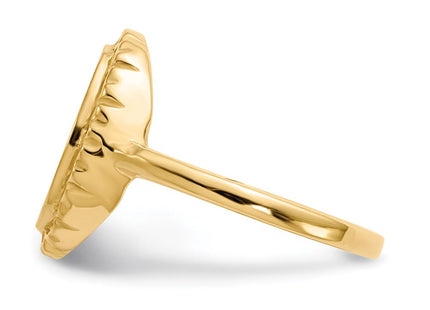 14k 11.0x12. Open Back Signet Ring (Style RS198)