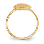 14K 7.0x13.0mm Open Back Signet Ring view