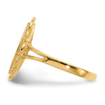 14K 7.0x13.0mm Open Back Signet Ring view