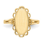 14K 7.0x13.0mm Open Back Signet Ring view