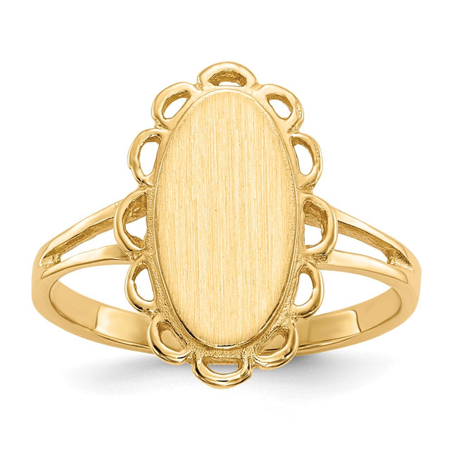 14k Yellow Gold Rings Style RS200 - Classique Jewelry Inc.