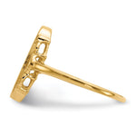 14K 7.0x14.5mm Open Back Signet Ring view