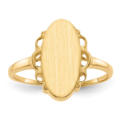 14K gold signet ring