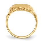 14K 10.5x14.0mm Open Back Signet Ring view