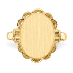 14K 10.5x14.0mm Open Back Signet Ring view