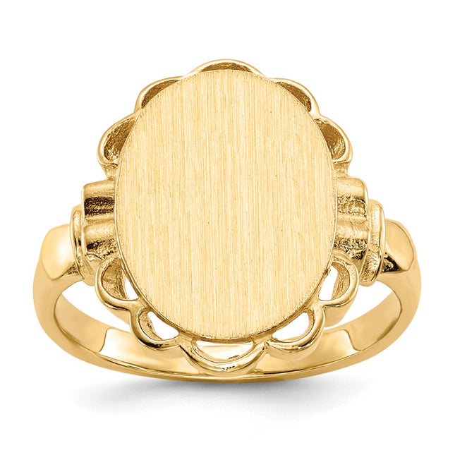14k Yellow Gold Rings Style RS202 - Classique Jewelry Inc.