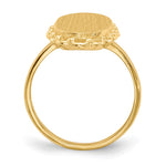 14K 9.0x16.0mm Open Back Signet Ring view