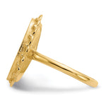 14K 9.0x16.0mm Open Back Signet Ring view