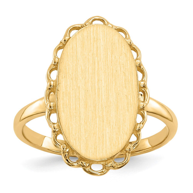 14k Yellow Gold Rings Style RS203 - Classique Jewelry Inc.