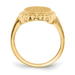 14K 9.5x16.5mm Open Back Signet Ring view