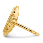 14K 9.5x16.5mm Open Back Signet Ring view