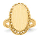 14K 9.5x16.5mm Open Back Signet Ring