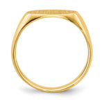 14K 11.0x6.5mm Closed Back Children's Signet Ring view