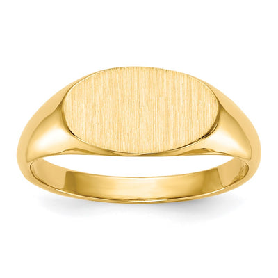 14K gold signet ring