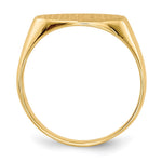 14K 13.5x7.0mm Closed Back Signet Ring view