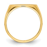 14K 13.5x8.0mm Closed Back Signet Ring view
