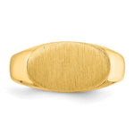 14K 13.5x8.0mm Closed Back Signet Ring view