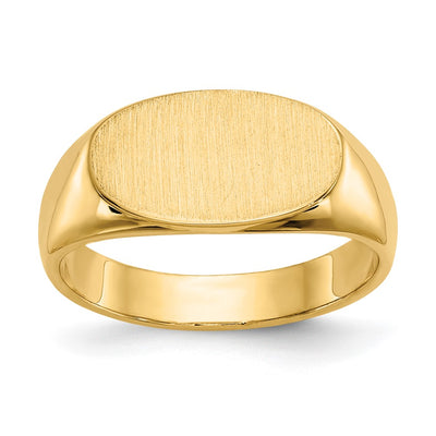 14K gold signet ring