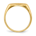 14K 6.5x11.0mm Open Back Child's Signet Ring view