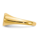 14K 6.5x11.0mm Open Back Child's Signet Ring view