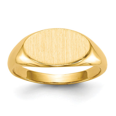14K gold signet ring