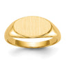 14k 6.5x11. Open Back Child's Signet Ring