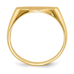14K 13.5x7.0mm Open Back Signet Ring view