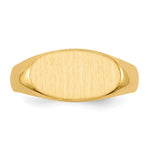 14K 13.5x7.0mm Open Back Signet Ring view