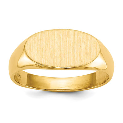 14K gold signet ring