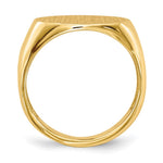 14K 15.0x9.0mm Open Back Signet Ring view