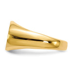 14K 15.0x9.0mm Open Back Signet Ring view