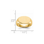 14K 15.0x9.0mm Open Back Signet Ring view