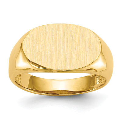 14K gold signet ring