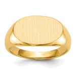 14K 17.0x11.0mm Open Back Mens Signet Ring view