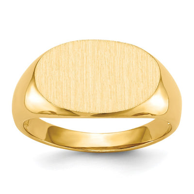 14K gold signet ring