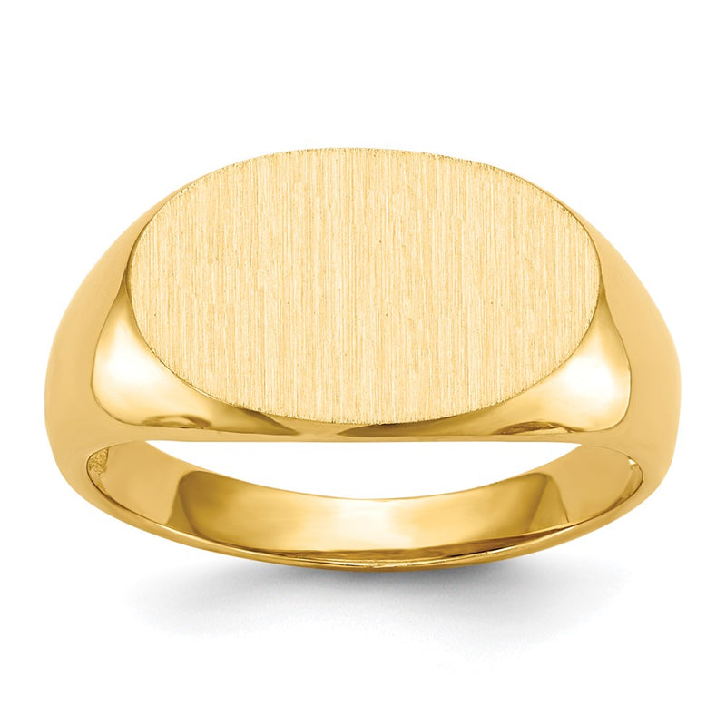 14K gold signet ring