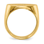 14K 20.5x14.0mm Open Back Mens Signet Ring view