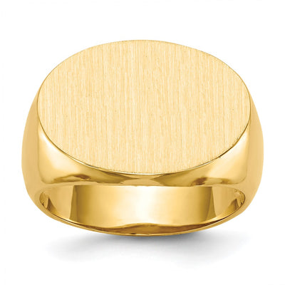 14K gold signet ring