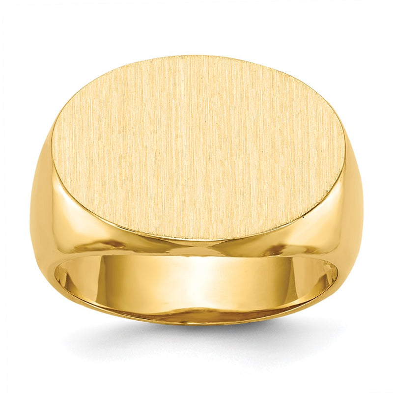 14K gold signet ring