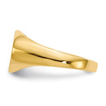 14K 11.0x7.5mm Closed Back Child's Signet Ring view