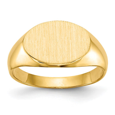 14K gold signet ring