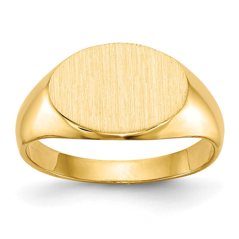 14K gold signet ring