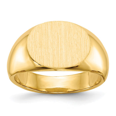 14K gold signet ring